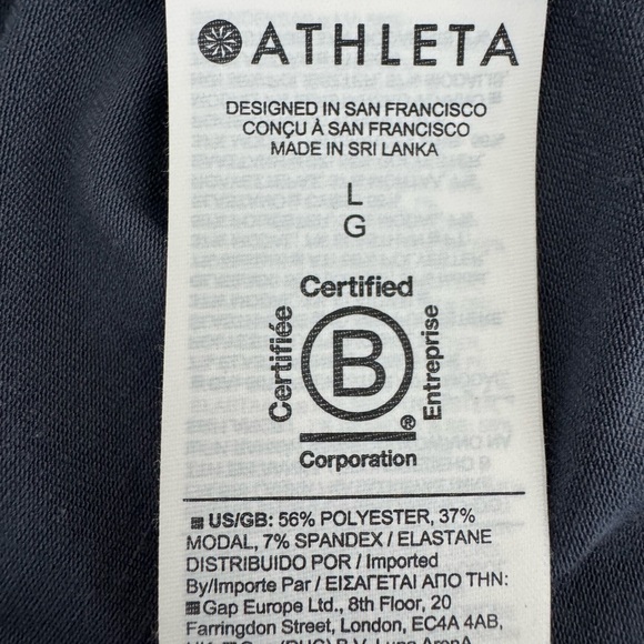 Athleta With Ease Open Back Tank blue gray size large - Picture 7 of 9